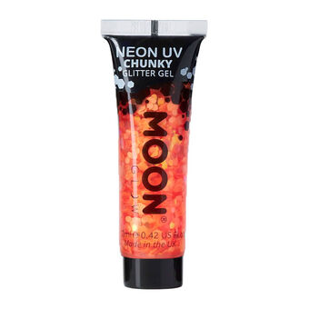 Gel néon à grosses paillettes Moon Glow orange