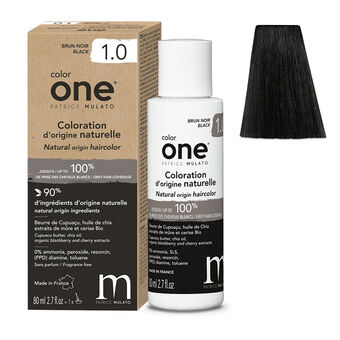 Coloration d'origine naturelle Color One 1.0 brun noir