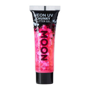 Gel néon à grosses paillettes Moon Glow magenta