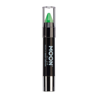 Crayon néon corps et visage Moon Glow vert