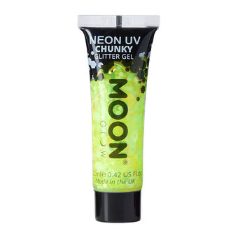 Gel néon à grosses paillettes Moon Glow jaune