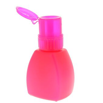 Flacon pompe pour dissolvant fushia