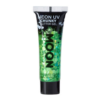 Gel néon à grosses paillettes Moon Glow vert