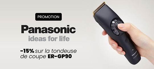 Panasonic : -15% sur la tondeuse de coupe ER-GP90*.